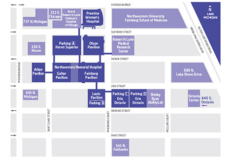 northwestern medicine parking map nmh