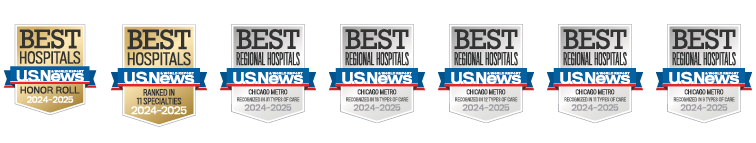 U.S. News & World Report Badges for Northwestern Medicine