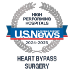 U.S. News and World Report Badge for Heart Bypass Surgery