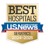 U.S. News and World Report Best Hospitals Badge for Geriatrics