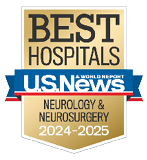 U.S. News and World Report Best Hospitals Badge for Neurology and Neurosurgery