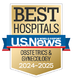 U.S. News and World Report Best Hospitals Badge for Obstetrics and Gynecology