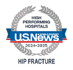 U.S. News and World Report High Performing Hospitals Badge for Best Regional Hospitals for Hip Fracture