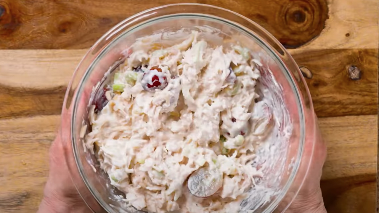 A healthy chicken salad.